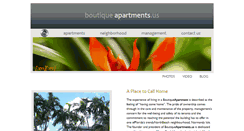 Desktop Screenshot of boutiqueapartments.us