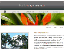 Tablet Screenshot of boutiqueapartments.us